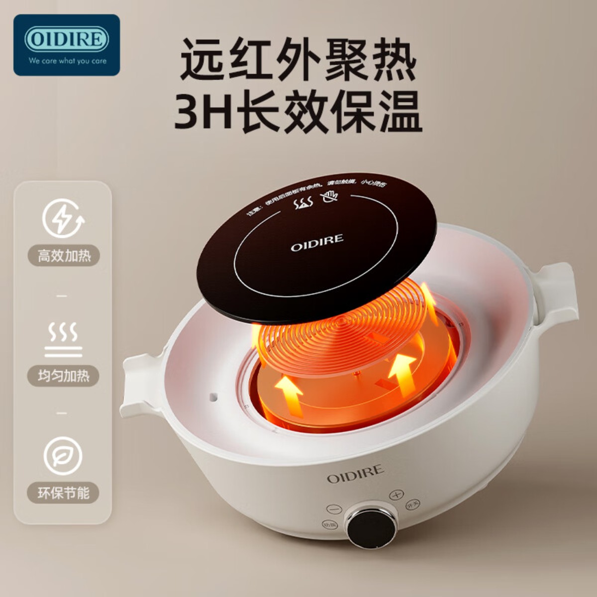 OIDIRE料理机 迷你料理果汁机多功能 乳白色0.8LODI-WLZ01高清大图