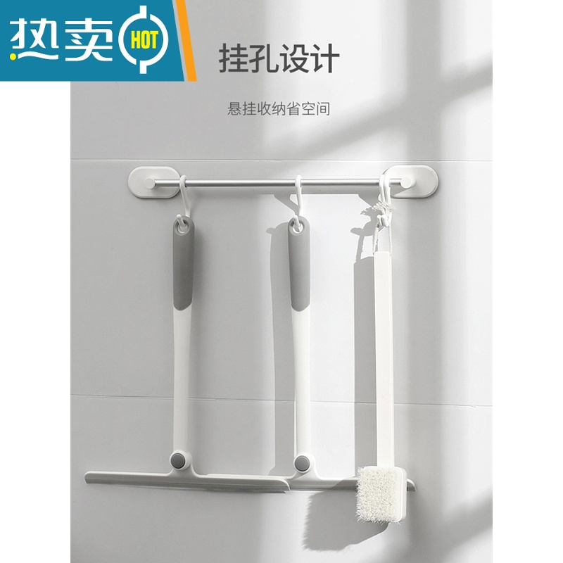 敬平玻璃刮擦玻璃器家用刮水器保洁专用擦窗清洗窗户双面擦清洁工具 可旋转刮水器(2个装)高清大图