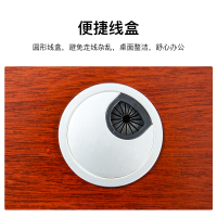 尔迈办公家具办公桌椅组合现代简约板式大班台主管桌经理桌写字台带副柜2.2m