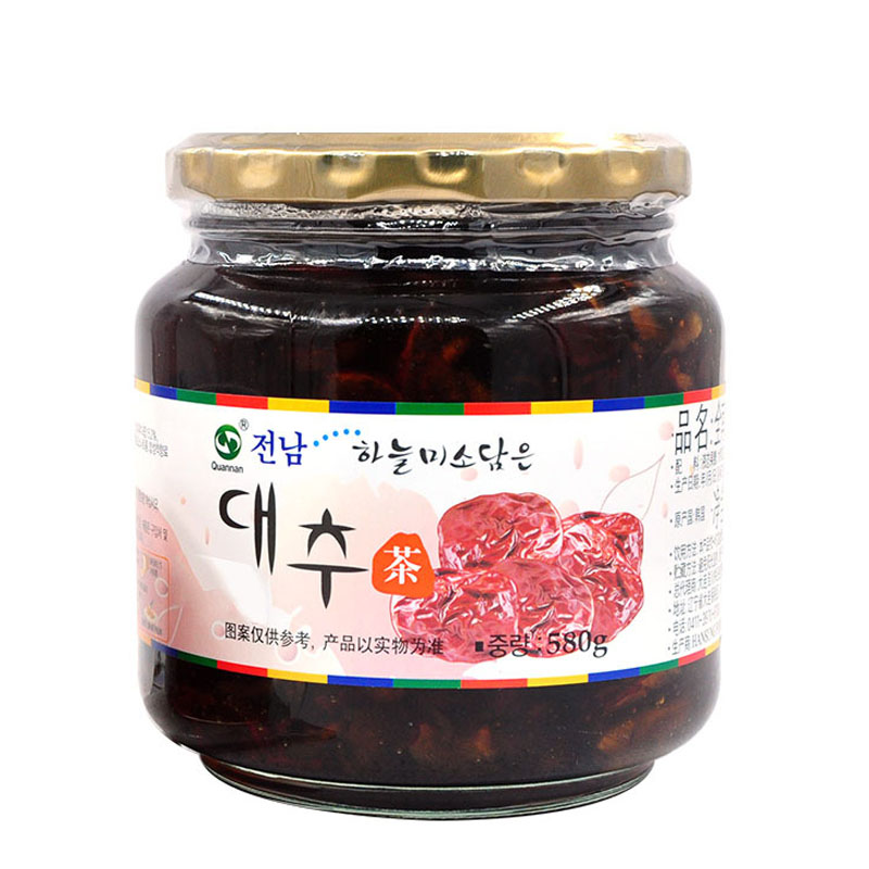 韩国进口 全南蜂蜜大枣茶 580g 含大枣果肉 冲调茶饮品包装升级新旧包装随机发货