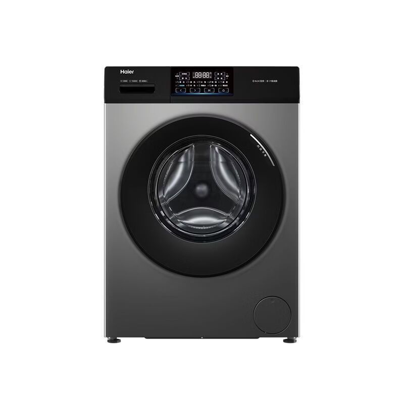 海尔全自动滚筒洗衣机XQG100-600H 10KG 博卡灰低噪1级能效智能LCD数码显示三口之家理想选择高清大图
