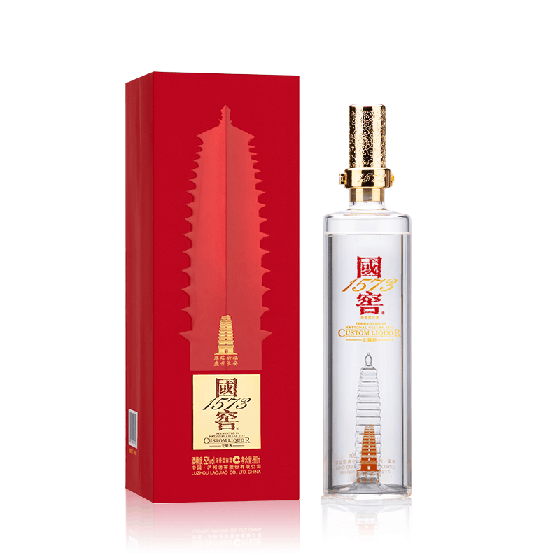 泸州老窖国窖1573·雁塔祈福52度浓香度白酒600ml【价格图片品牌