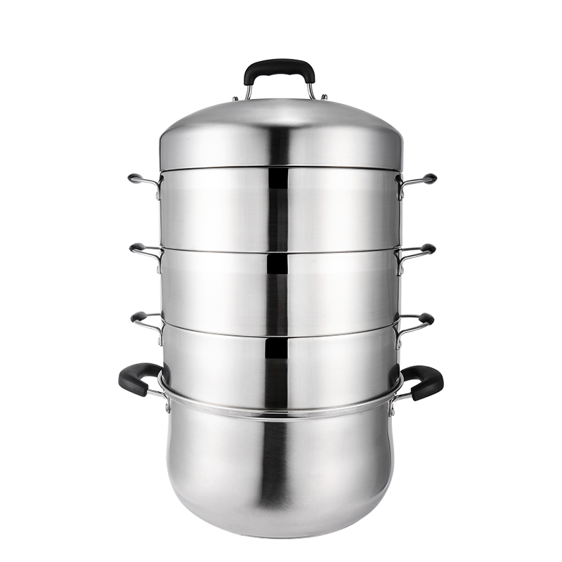 德国工艺304不锈钢蒸锅锅不串味蒸笼可拆卸蒸锅家用蒸饭锅锅具