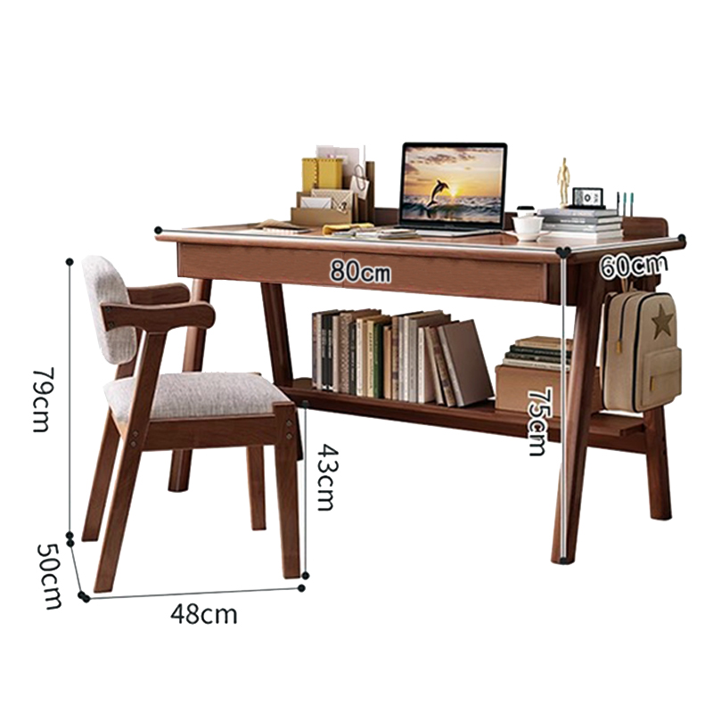 烁恒书桌80cm张高清大图