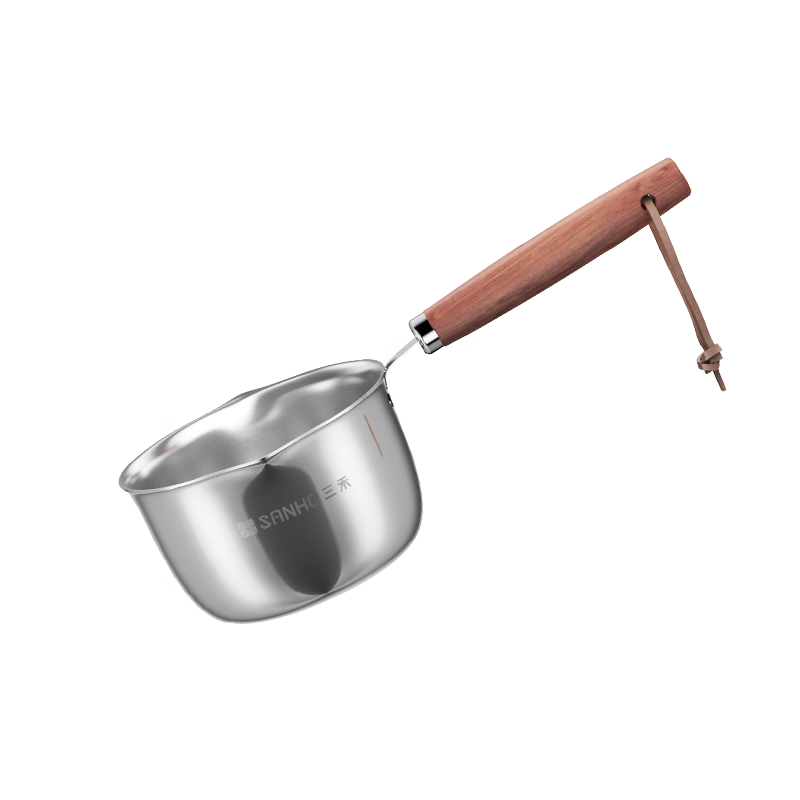 三禾泼油壶 快速热油|一锅多用 精致易取 健康无涂层 速热泼油锅9cm GN09P6高清大图