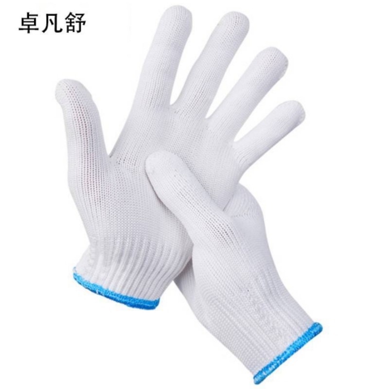 卓凡舒 棉纱手套 蓝白 双高清大图