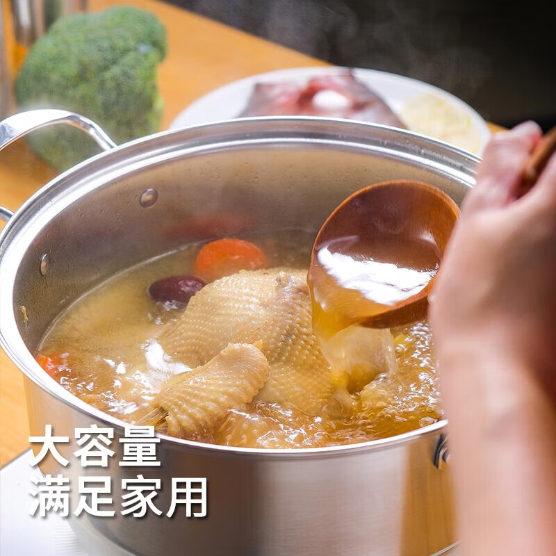 斯阁睿304多用三层不锈钢蒸锅SGR-CJ006 28cm(单位:个)不锈钢色高清大图