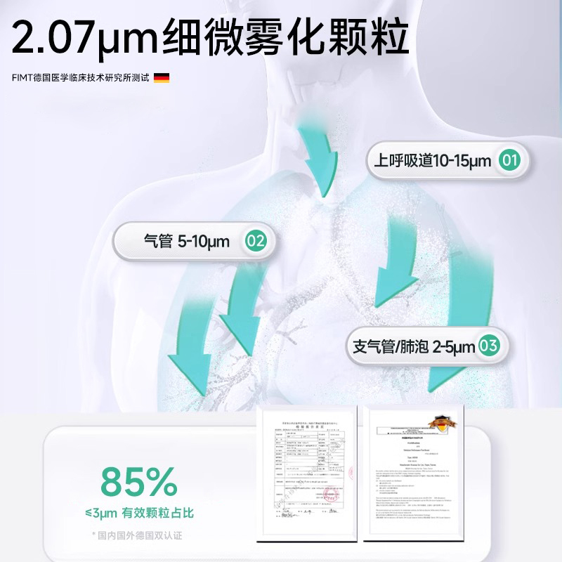 爱护佳(aiHUjia)雾化器 便携雾化机家用儿童化痰止咳医用雾化喷雾机理疗机医疗电子雾化器