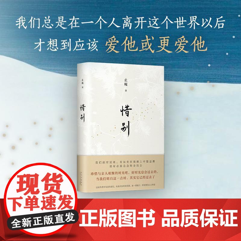 惜别 止庵 著 现代/当代文学文学 正版图书籍 北京十月文艺出版社高清大图
