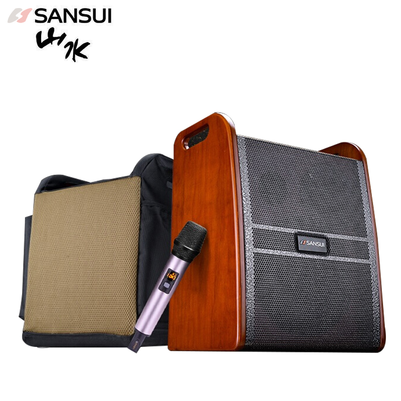 山水(sansui)SY06-01专业乐器户外背包音响便携式K歌蓝牙充电音箱 6英寸专业乐器背包音响
