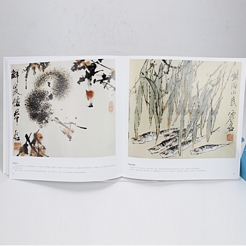 [醉染正版]中国历代画家佳作品鉴 虚谷花鸟画集册页 中国传世名画美术鉴赏临摹国画技法入门水墨画国画写意画山水画临摹入门基高清大图