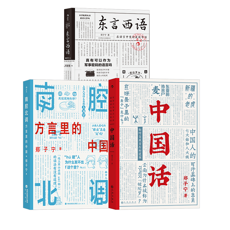 [正版] 东言西语+中国话+南腔北调 方言里的中国3册套装 郑子宁著 汉语方言民族文化 古汉语普通话研究历史语言学故事高清大图