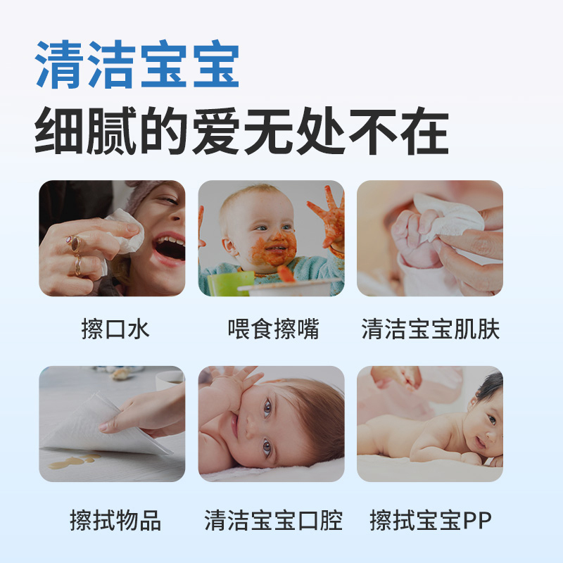 [补贴1[加大加厚款140*180mm]160抽/2包装 80抽大包婴儿湿巾纸新生手口专用屁宝宝幼儿童家庭实惠量贩特惠装高清大图