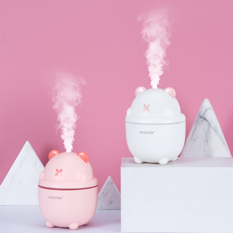 沃品(WOPOW)小型喷雾迷你加湿器 HM08 白色高清大图