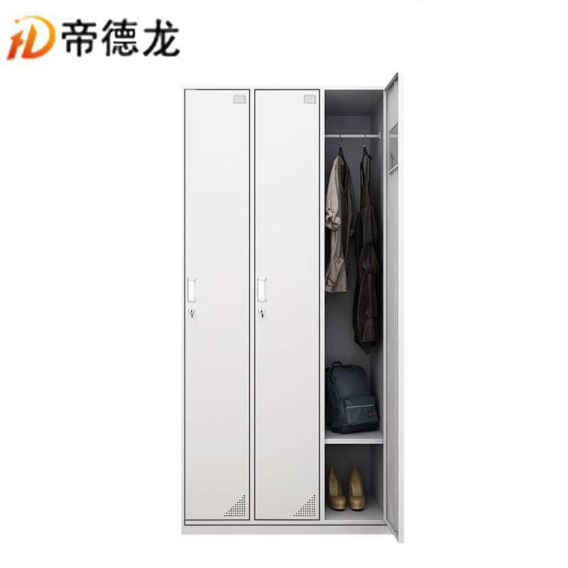 帝德龙三门衣柜员工宿舍存包柜储物柜Y02高清大图
