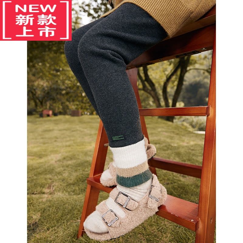 可莉允儿童连裤袜秋冬2022新款宝宝加绒加厚打底裤一体绒外穿女童保暖裤图片