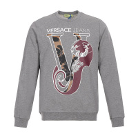 VERSACE JEANS 范思哲 男士棉质圆领长袖卫衣运动衫 B7GSA7FV 30162