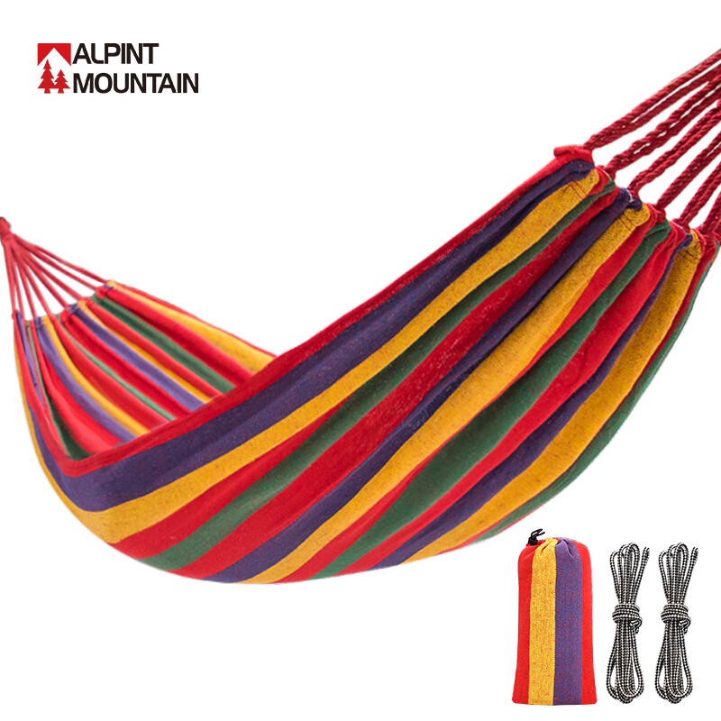 狼行者 LXZ-80004 户外野营单人绑绳帆布吊床