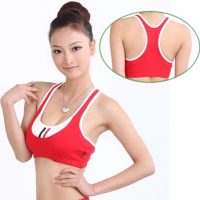 春夏瑜伽服背心汗蒸服上衣透气健身衣运动文胸健美舞蹈训练胸衣