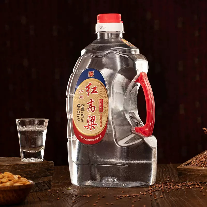 mn泸州老窖红高粱酒52度桶装散酒白酒纯粮食酒25l口粮酒约5斤装