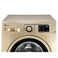 小天鹅（LittleSwan）TG90V61WDG洗衣机滚筒全自动9公斤变频家用大容量金色智能WiFi上排水