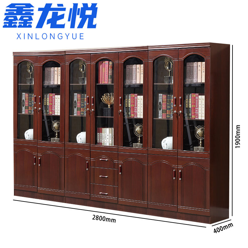 鑫龙悦落地柜七门三抽台高清大图