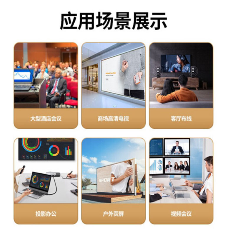 绿联 HDMI线2.0版 4K数字高清线 0.5米 3D视频线工程级 笔记本电脑机顶盒接电视投影仪显示器数据连接线高清大图