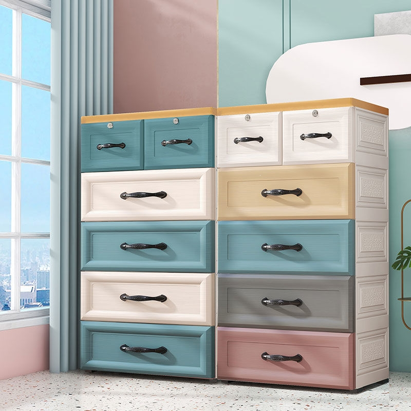 古达特大收纳柜子抽屉式整理箱塑料家用整理五斗柜宝宝衣柜儿童储物柜