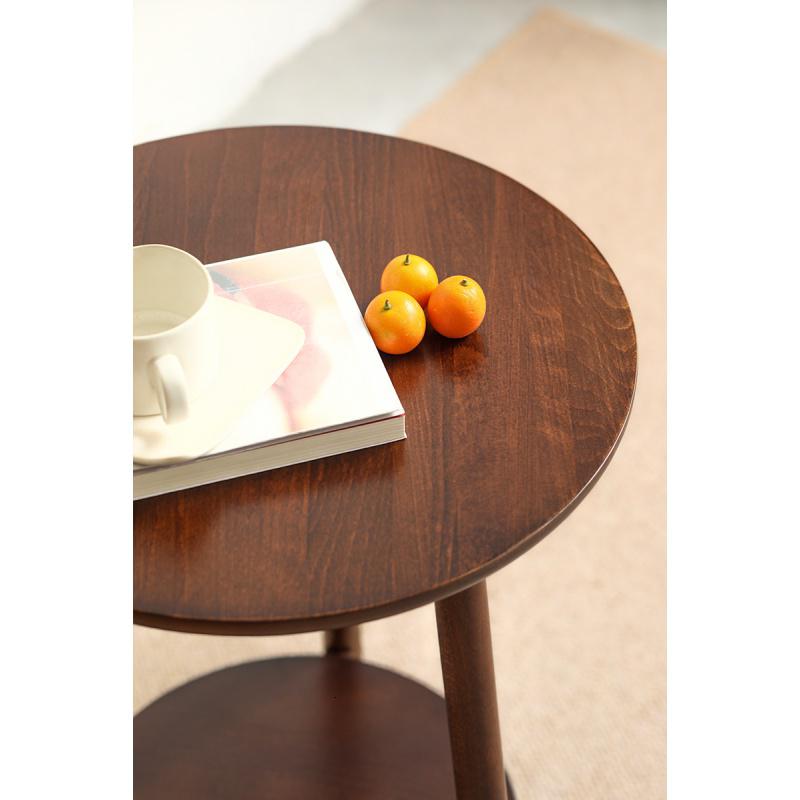 森美人沙发边几小圆茶几北欧角几简约现代实木边几客厅迷你小边桌高清大图