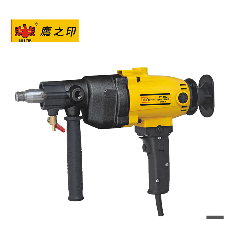 鹰之印台式水转机钻孔机混泥土开孔机空调打孔机手持工程打洞钻机 金刚石工程钻机P1104