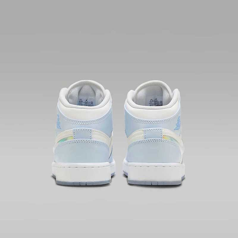 耐克女鞋Jordan 1 AJ1冰雪奇缘流沙白蓝中帮复古篮球鞋FQ9117-400