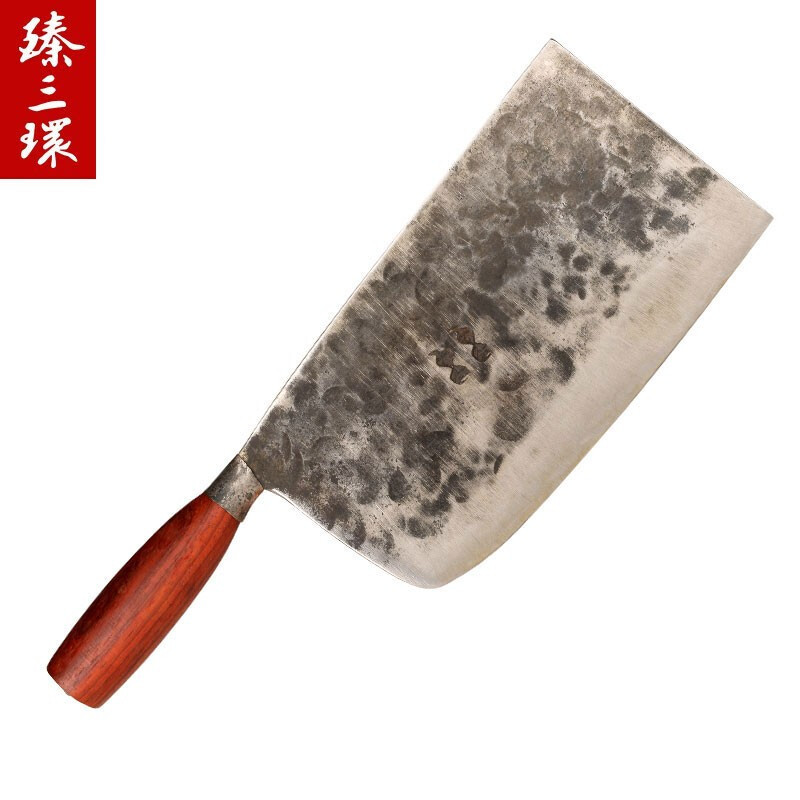 臻三环舌尖上的中国纪录片李士贞手工锻打刀厨师刀家用菜刀 主厨切片