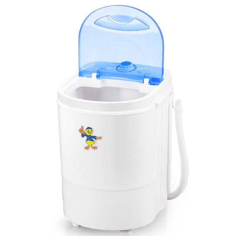 457公斤大容量单桶筒迷你洗衣机半自动甩干一体小型洗衣机45公斤白色1