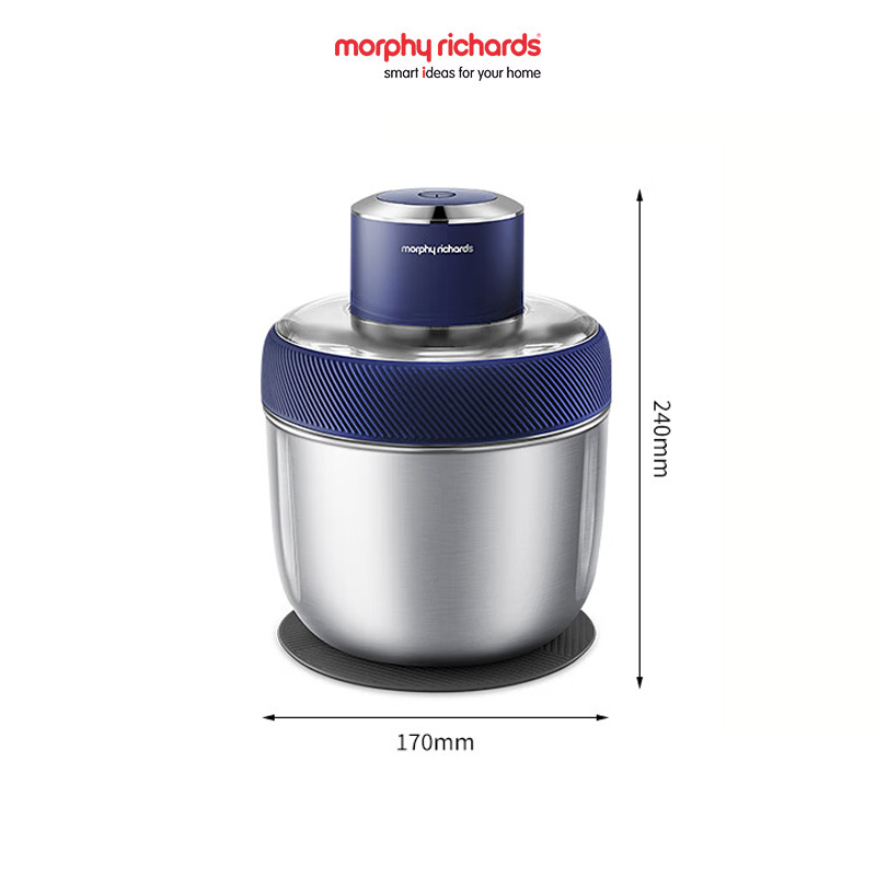 摩飞电器 绞肉机 家用绞馅机碎肉机不锈钢碗1.5升 功率350W 220V 7500转/分 4刀 MR9408 / 台高清大图