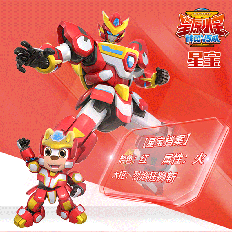 智尊 星原小宝2变形玩具机器人模型拼装狮子男孩海蓝龟大萌牛全套 疾风鹰6.5寸变形系列高清大图