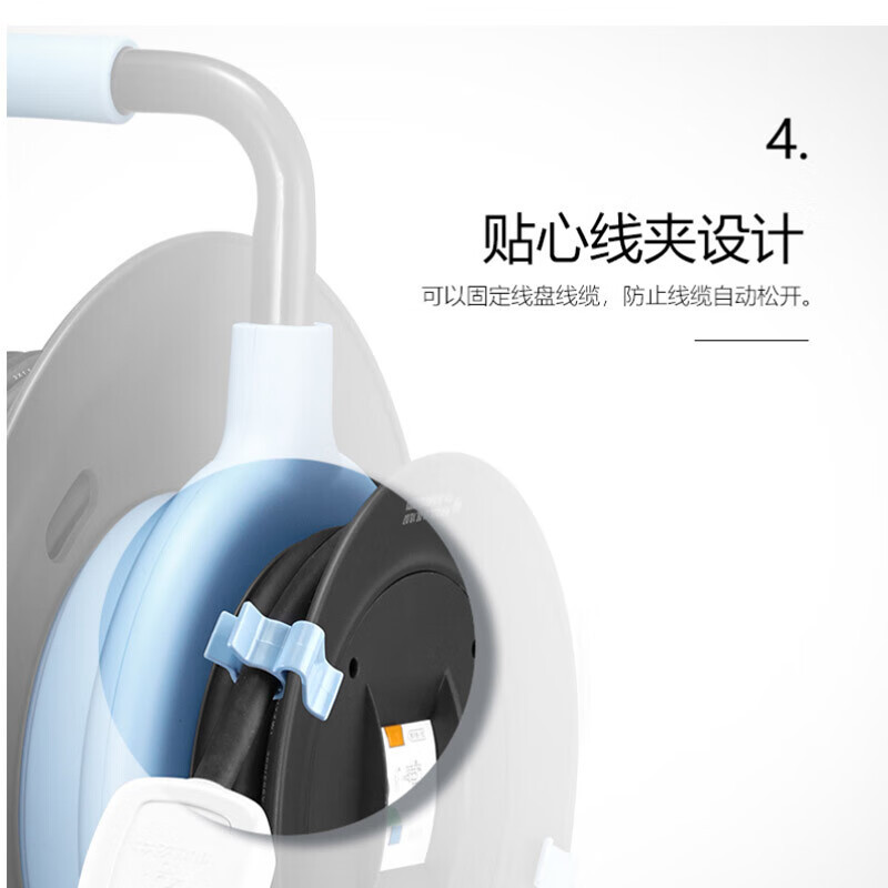 公牛(BULL)移动电缆电线 /卷线盘无线 GN-806D无线16A自接线空线盘 带过热保护