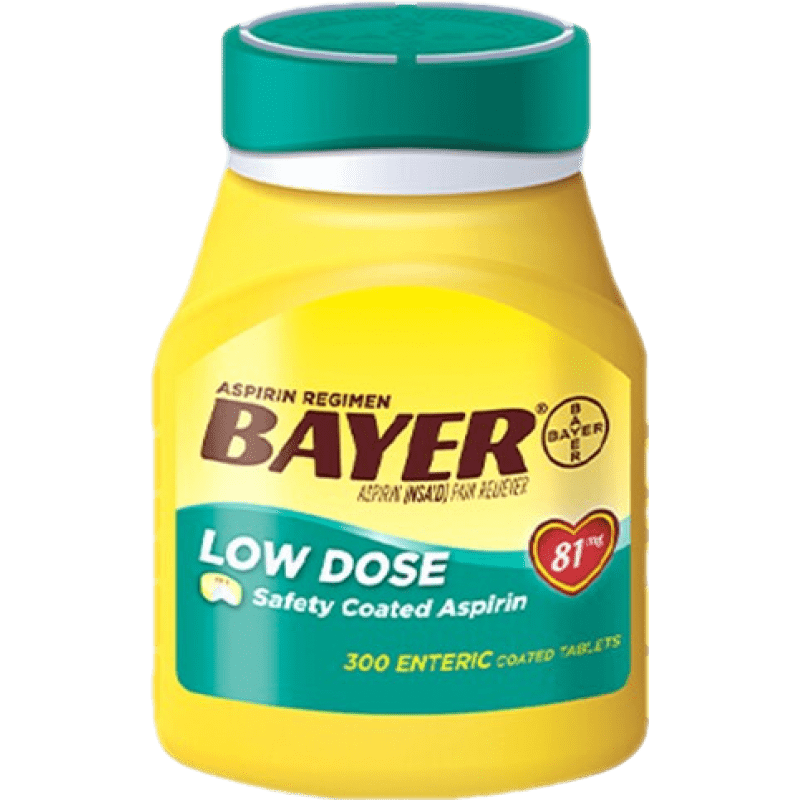 拜耳bayer阿司匹林肠溶片300粒 缓解轻度周身疼痛止痛原装进口药片