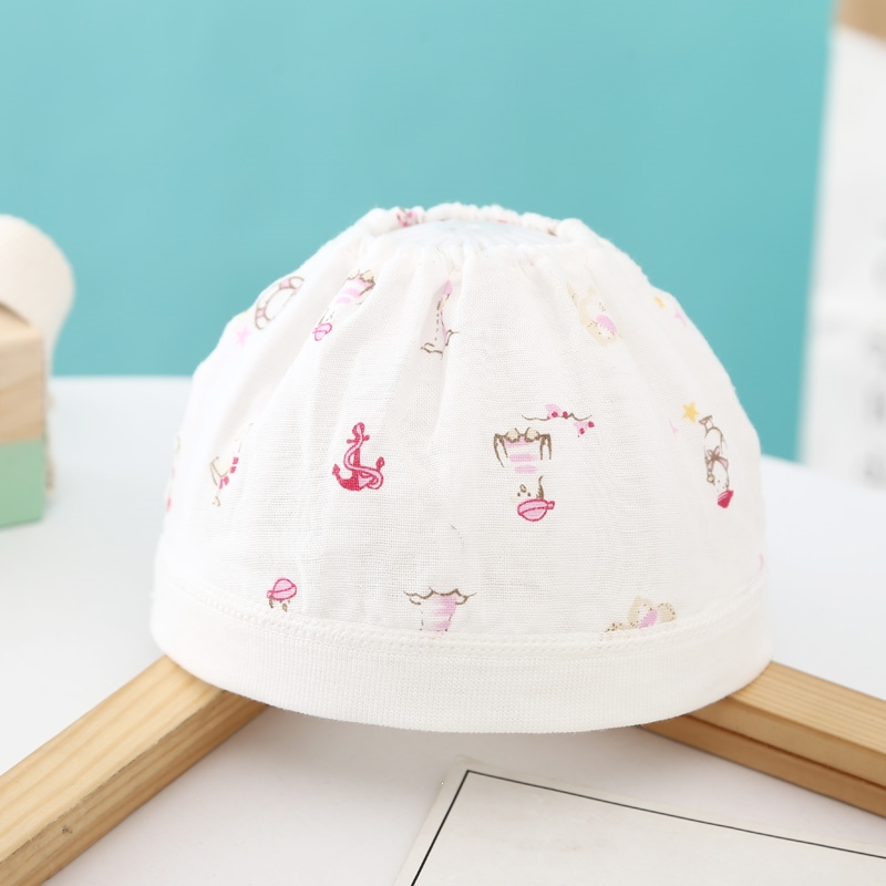 婴儿帽子智扣夏季薄款036个月囟门新生儿男女宝宝空顶无骨胎帽