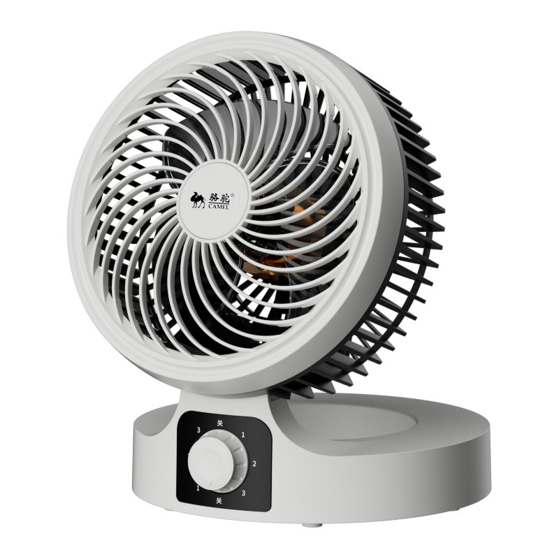 骆驼空气循环扇家用台式电风扇小型学生宿舍办公室扇对流电扇 机械款