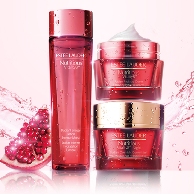 Estee Lauder雅诗兰黛红石榴面部护肤套装三件套 爽肤水200ml+日霜50ml+晚霜50ml 收缩毛孔