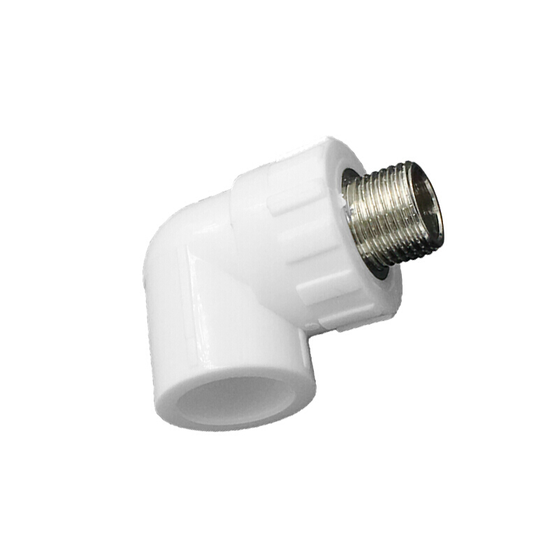 国标PPR管件 PPR外丝弯头外螺纹弯头外牙弯头 32*1mm 10个