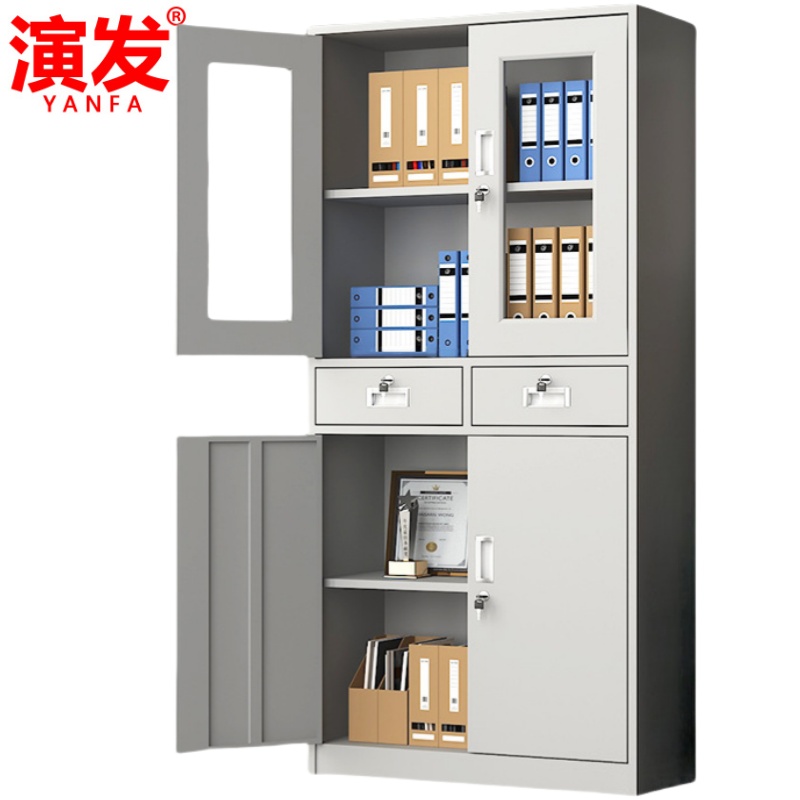 演发 中二斗文件柜1800*850*390mm台高清大图