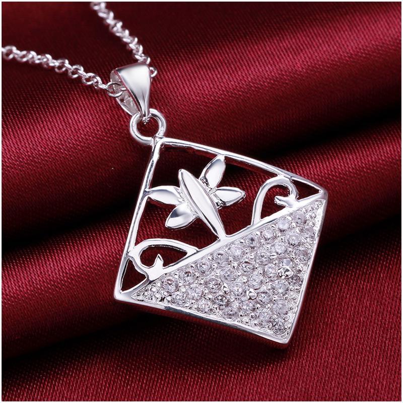 N542 Women Silver Necklace 镀925纯银女项链日韩版锁骨链潮人送女朋友七夕情人节礼物