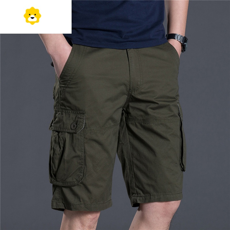 fishbasket男士短裤男休闲五分裤工装季裤子男装中裤薄款半截马裤外穿