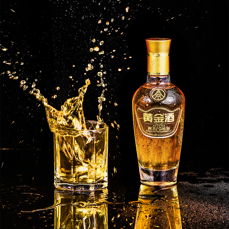 黄金酒万福39度国产白酒240ml单瓶装