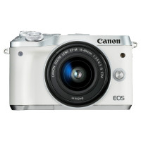 佳能(Canon) EOS M6 微单数码相机/单电照相机 15-45 IS STM 防抖单镜头套装 2420万像素 WIFI分享 翻转自拍 Vlog拍摄 白色 礼包版