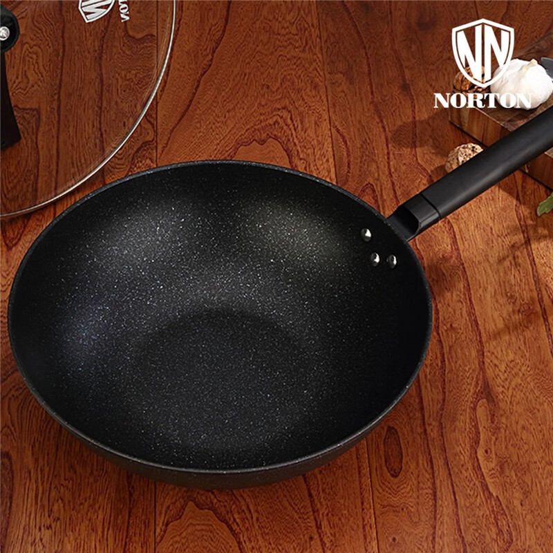 NORTON聚味麦饭石煎炒锅1JJW032高清大图