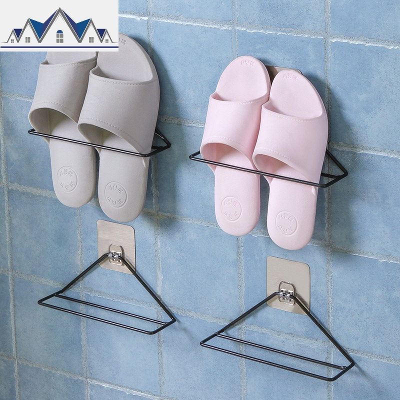 浴室拖鞋架壁挂拖鞋沥水架卫生间鞋子收纳宿舍后挂式小鞋架三维工匠