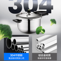 爱仕达(ASD) 锅具24CM六保险304不锈钢高压锅 燃气电磁炉压力锅 DN1824