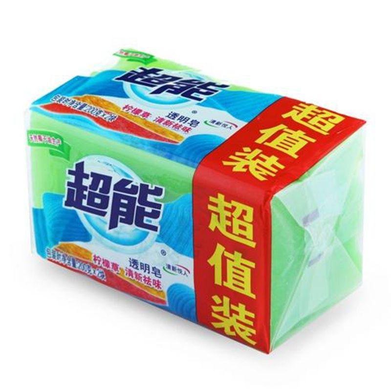 超能柠檬草透明皂200g*2块